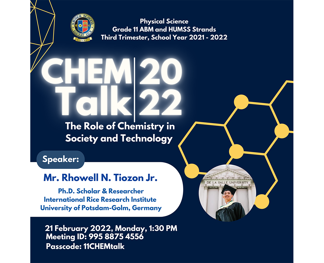 Xavier School Nuvali Chem Talk